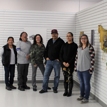 NAC students with ACAD exhibit in Lac La Biche