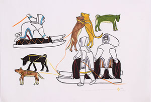 Janet Kiguisuk, Dogs Fighting