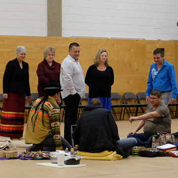 Getting prepared for the pipe ceremony