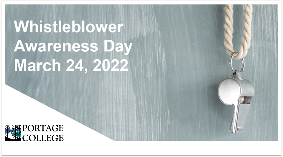 Whistleblower Awareness Day Poster